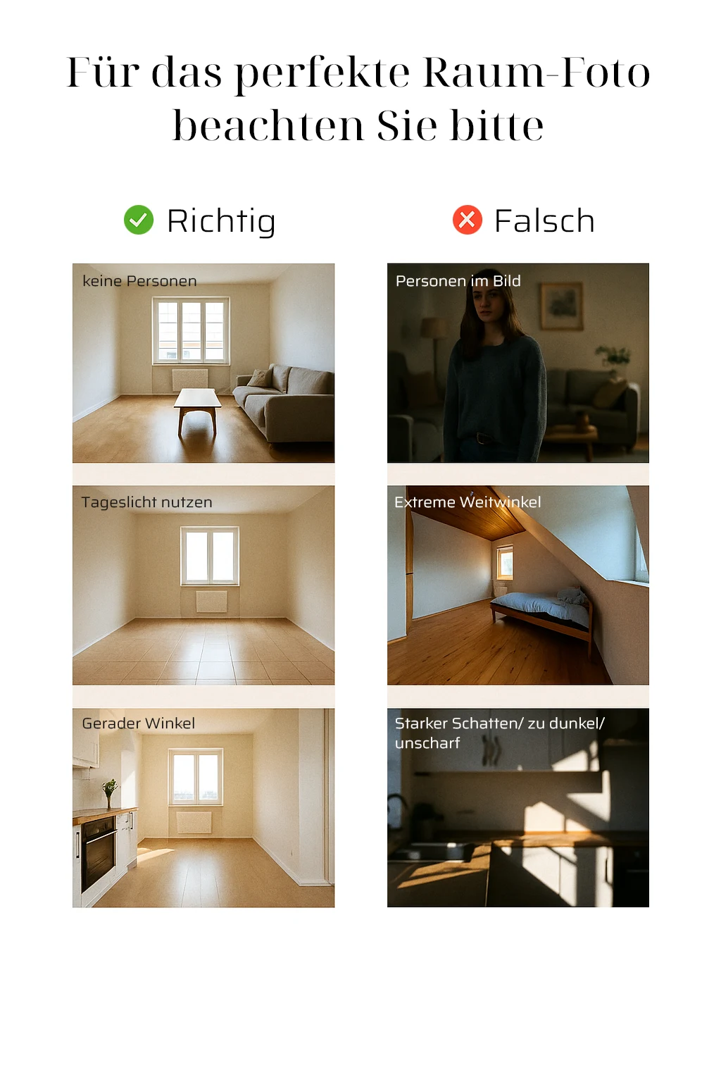 Anleitung für das perfekte Raumfoto
